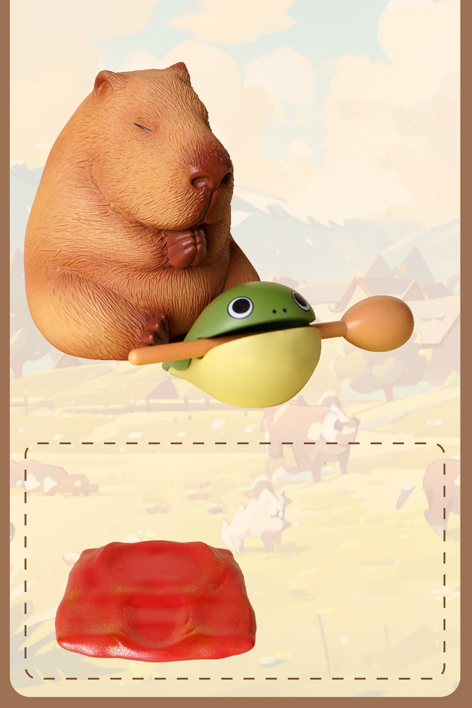 Capybara Figurine Cute Resin Animal Decor