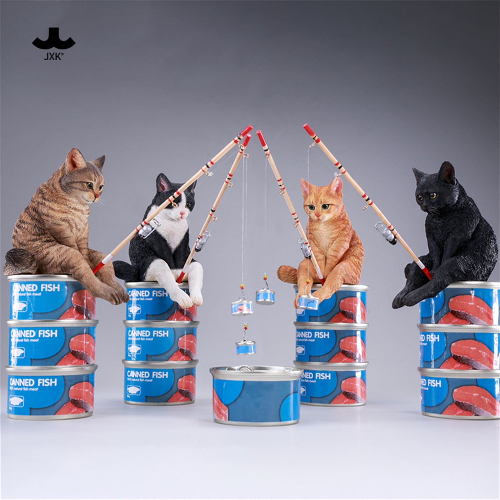 JXK Dream-Fishing Kitten Figure