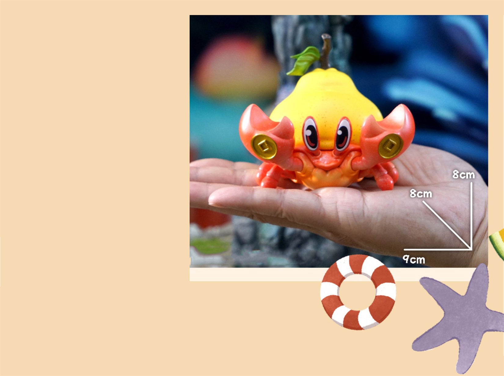 Einsiedlerkrebs Birnenmodell Kreative Figur 