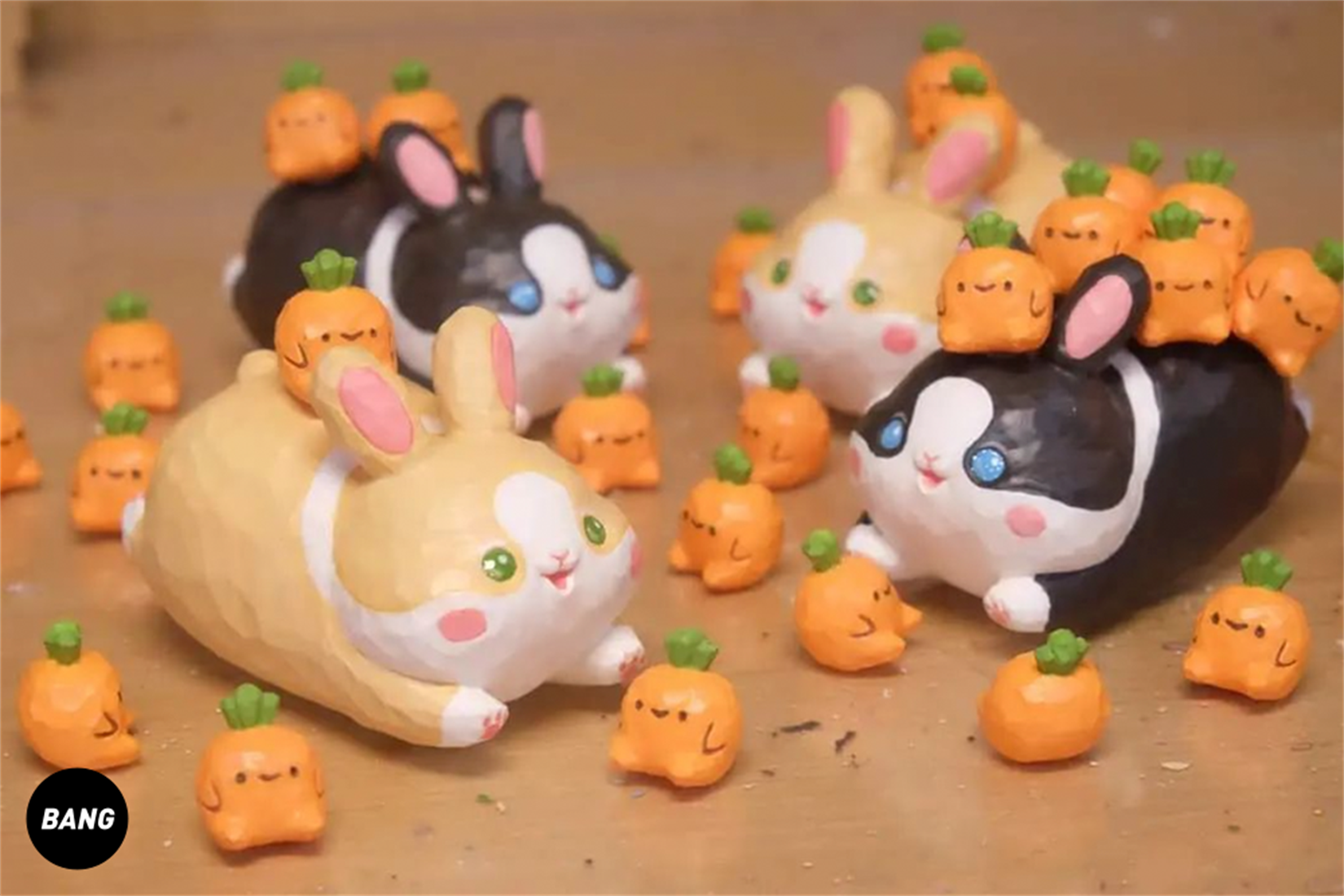 Rabbit Pulling Radish Model