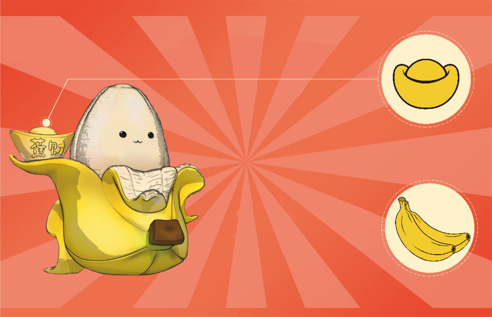 Fortune Bananas Figure Resin Model