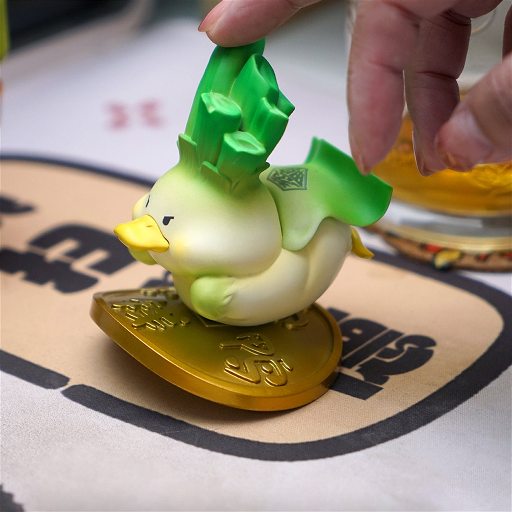 Fortune Duck Figure Resin Model