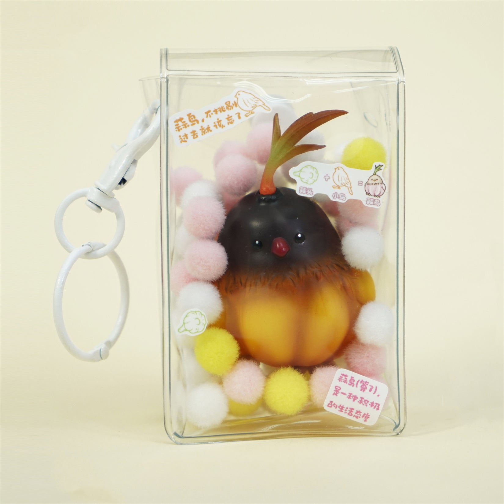 Garlic Bird Model Charm Creative Decoration Gift