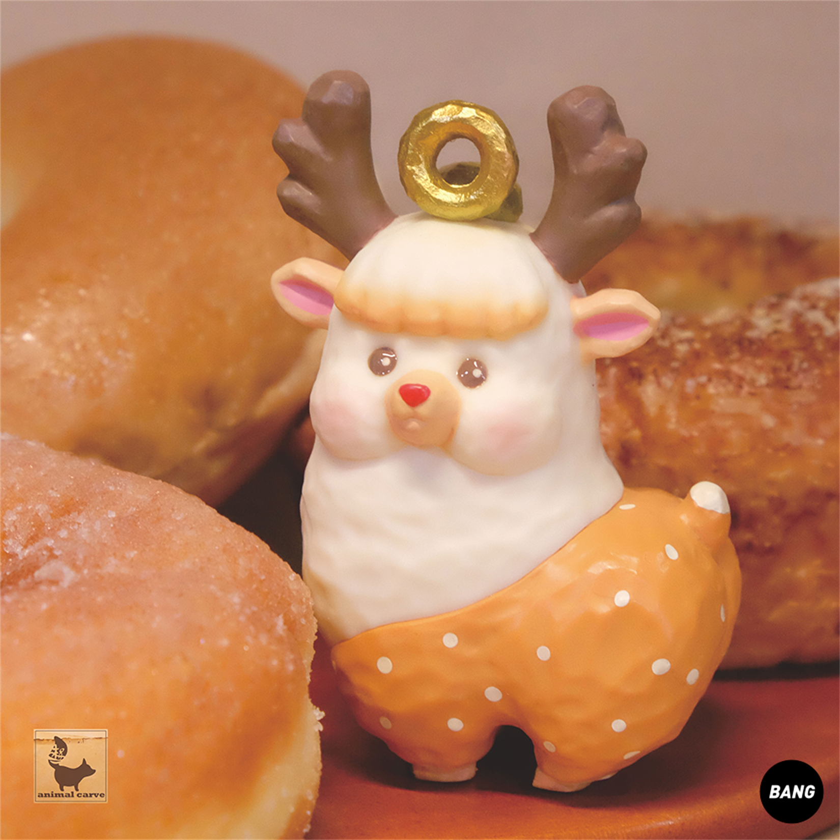 Donuts Elk Christmas Decor