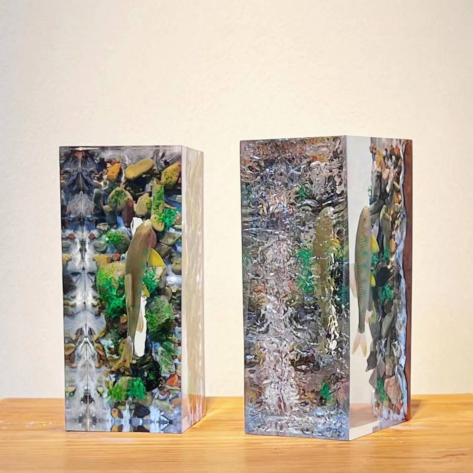 Ochetai Barbel Night Light Fish Figurine