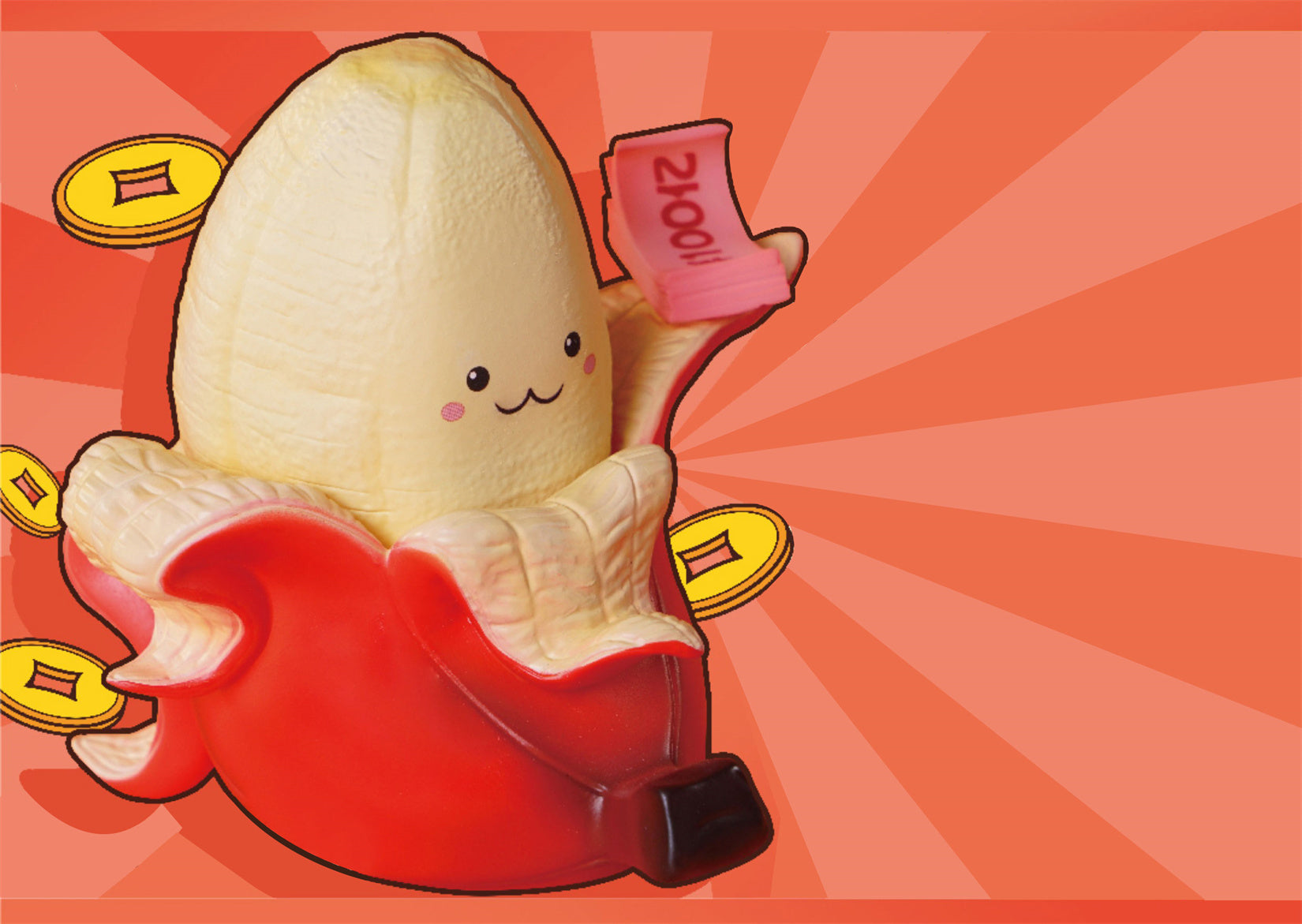 Fortune Bananas Figure Resin Model