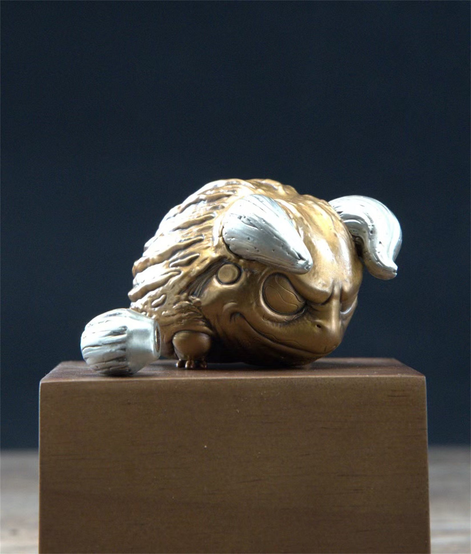 BOWUZHI Studio African bullfrog Bronze Model