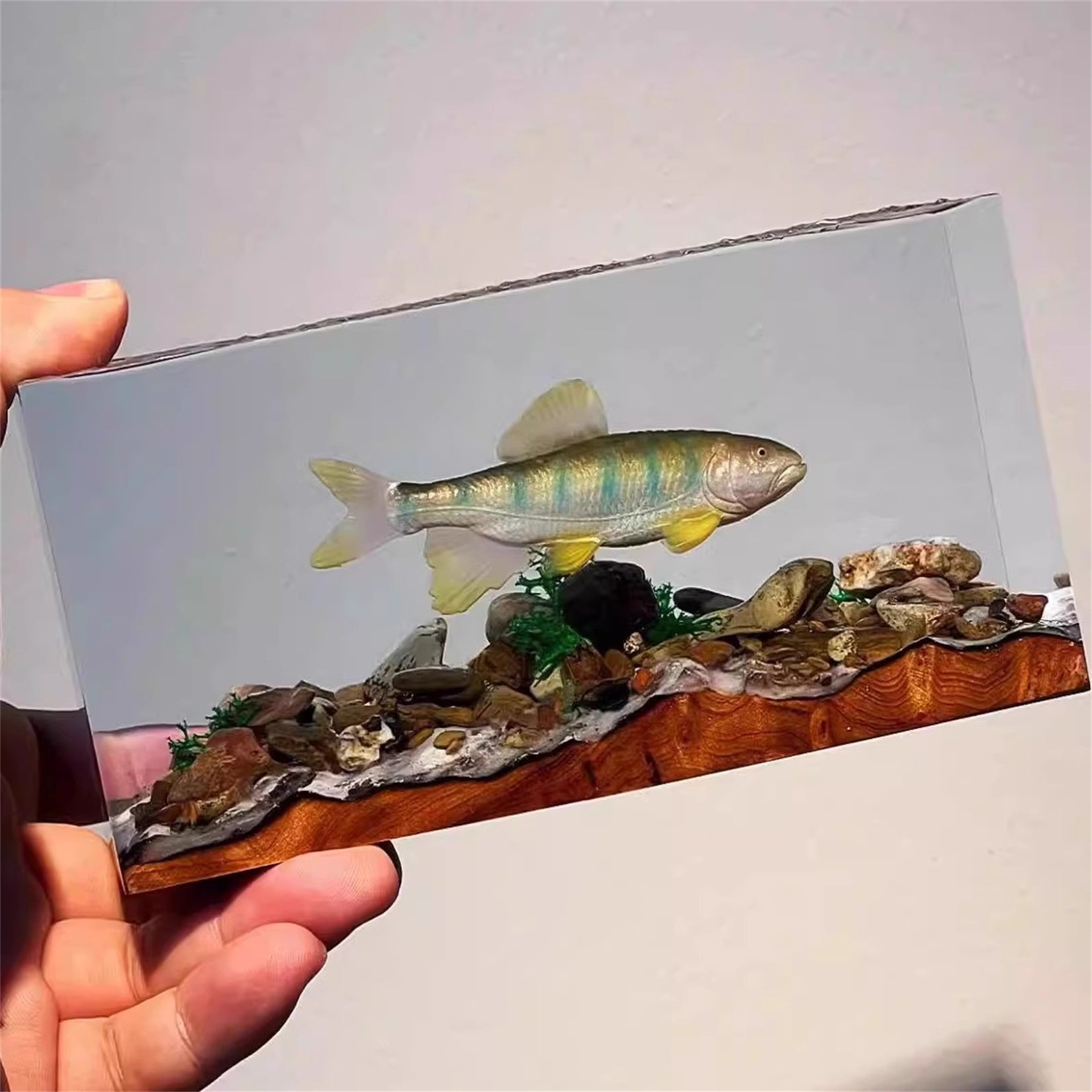 Ochetai Barbel Night Light Fish Figurine