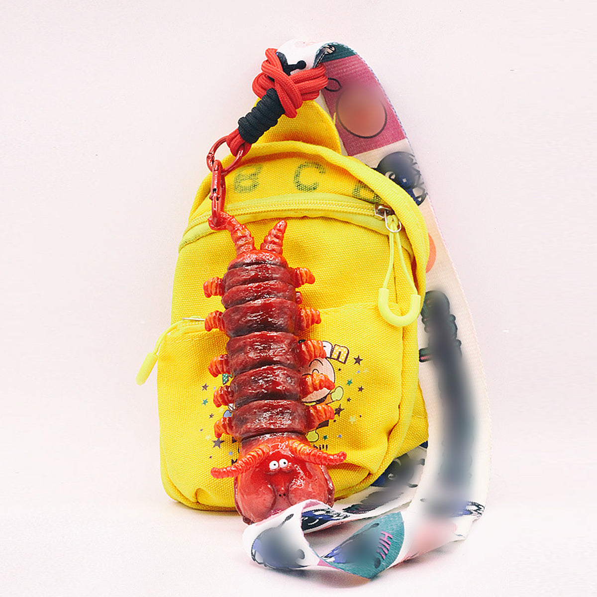 Red Centipede Articulated Head Insect Desktop Ornament