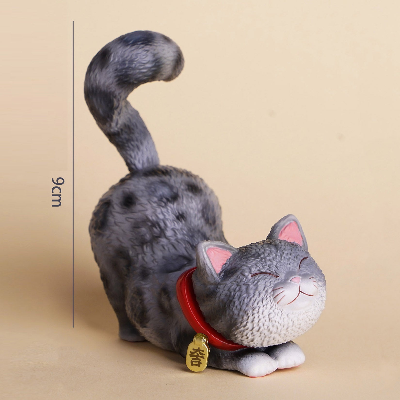 Flop-over Cat Model Resin Animal Figure