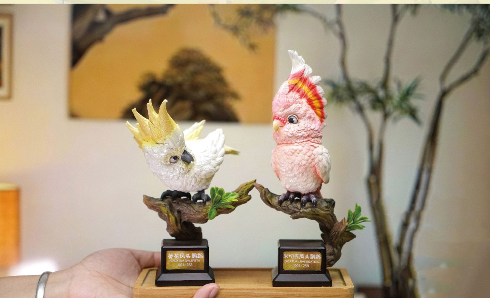 Cacatua Leadbeateri & Cacatua Galerita Parrot Model