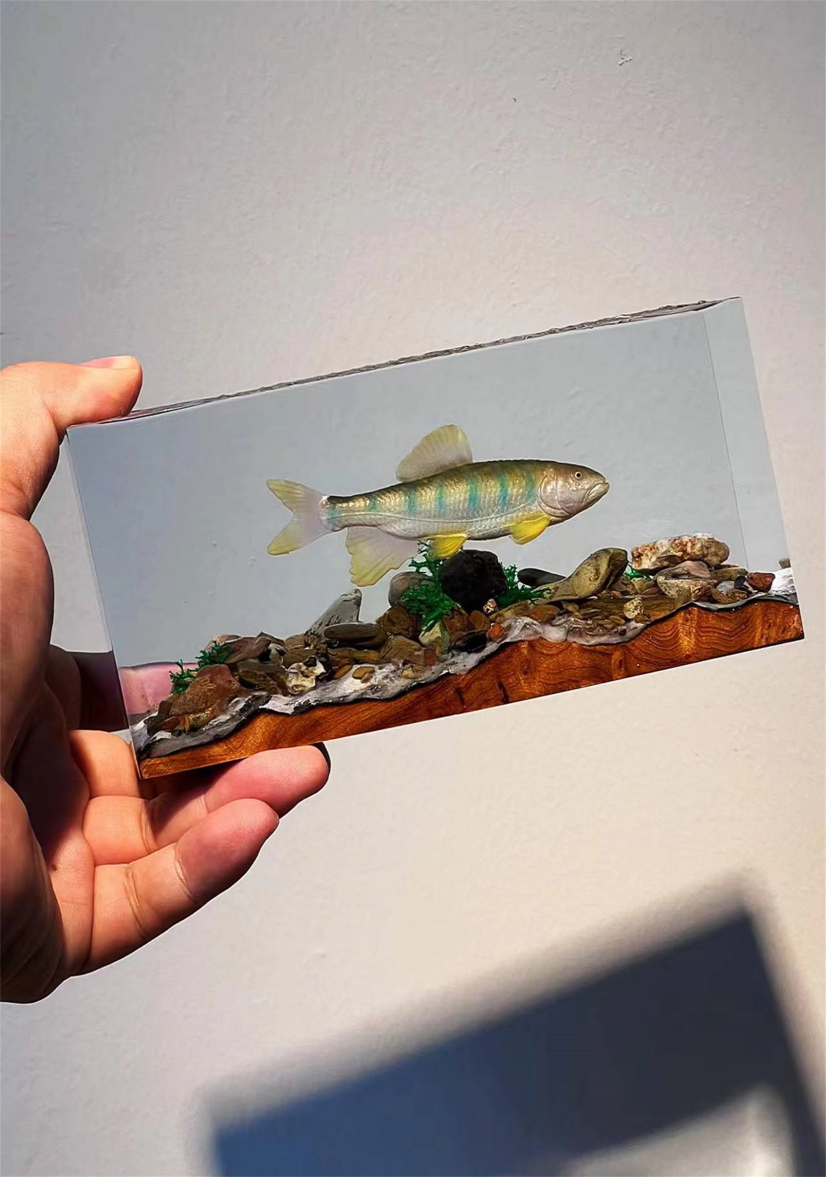 Ochetai Barbel Night Light Fish Figurine