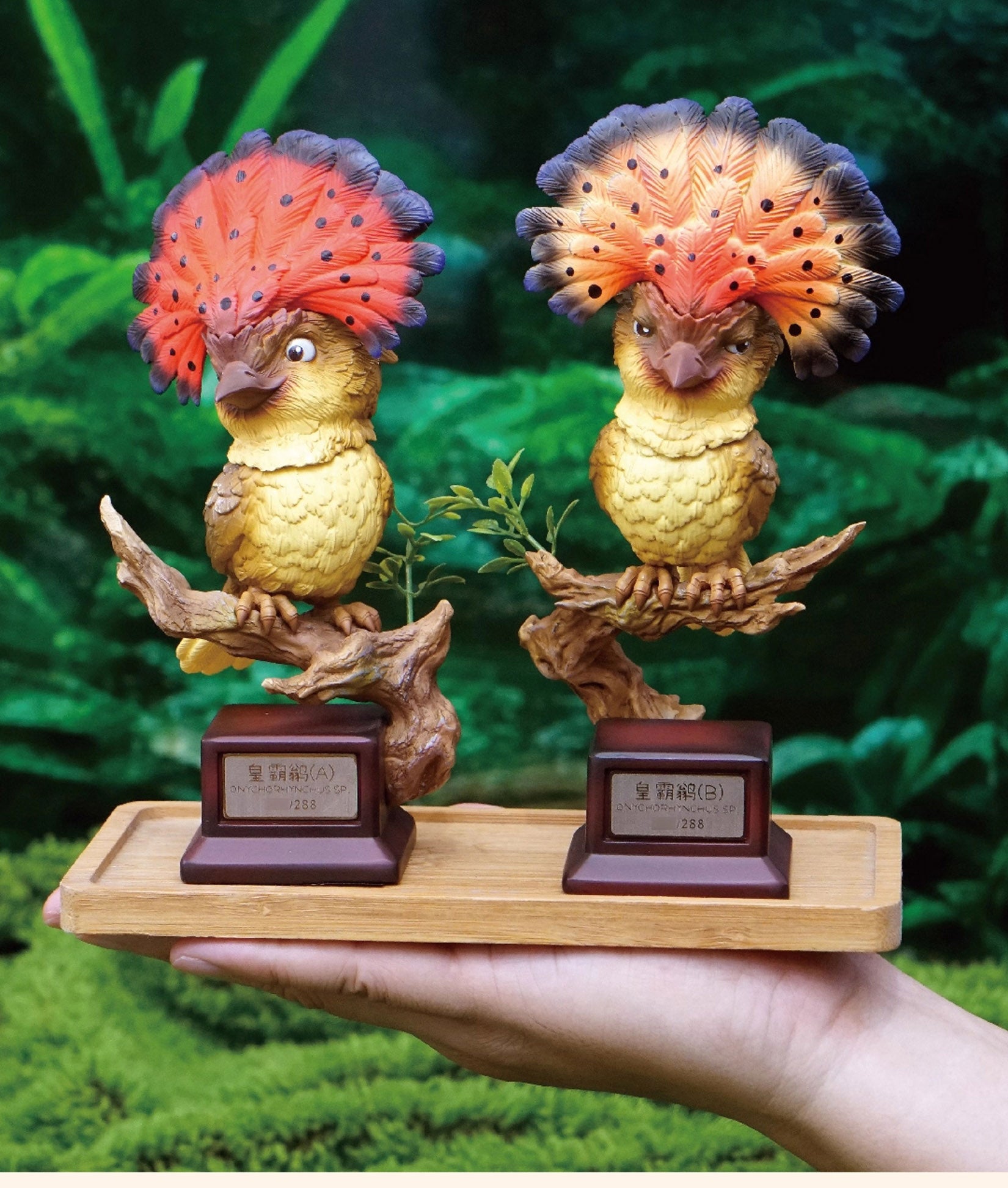 Onychorhynchus Coronatus Model Resin Bird Figure