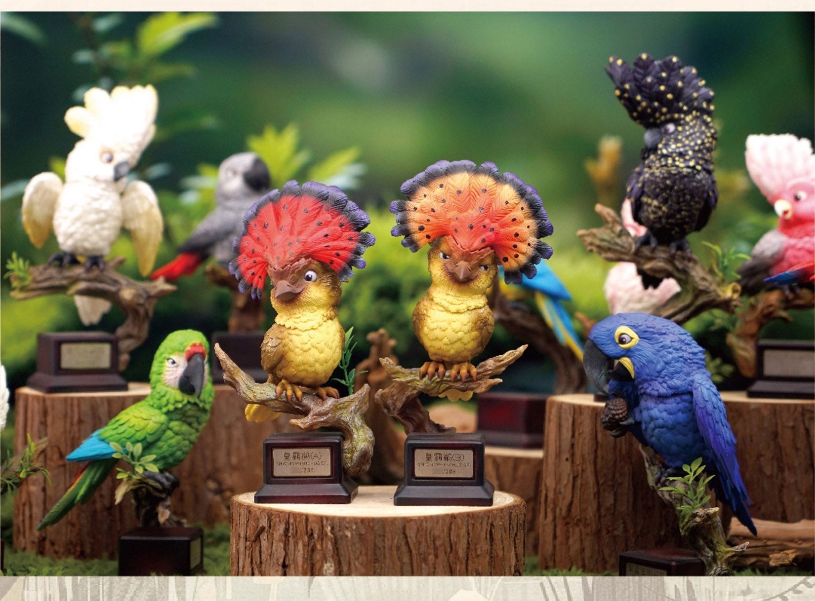 Onychorhynchus Coronatus Model Resin Bird Figure