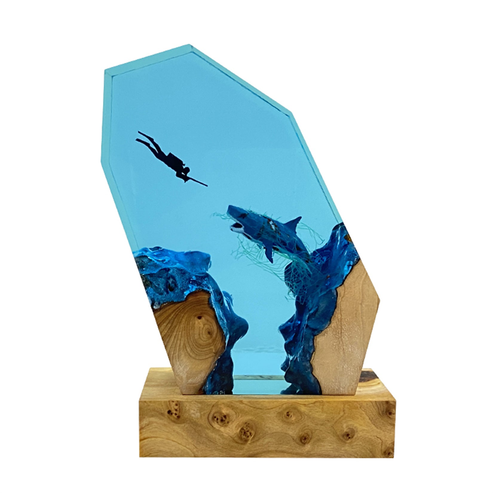Resin Ocean Shark Model Desktop Decoration