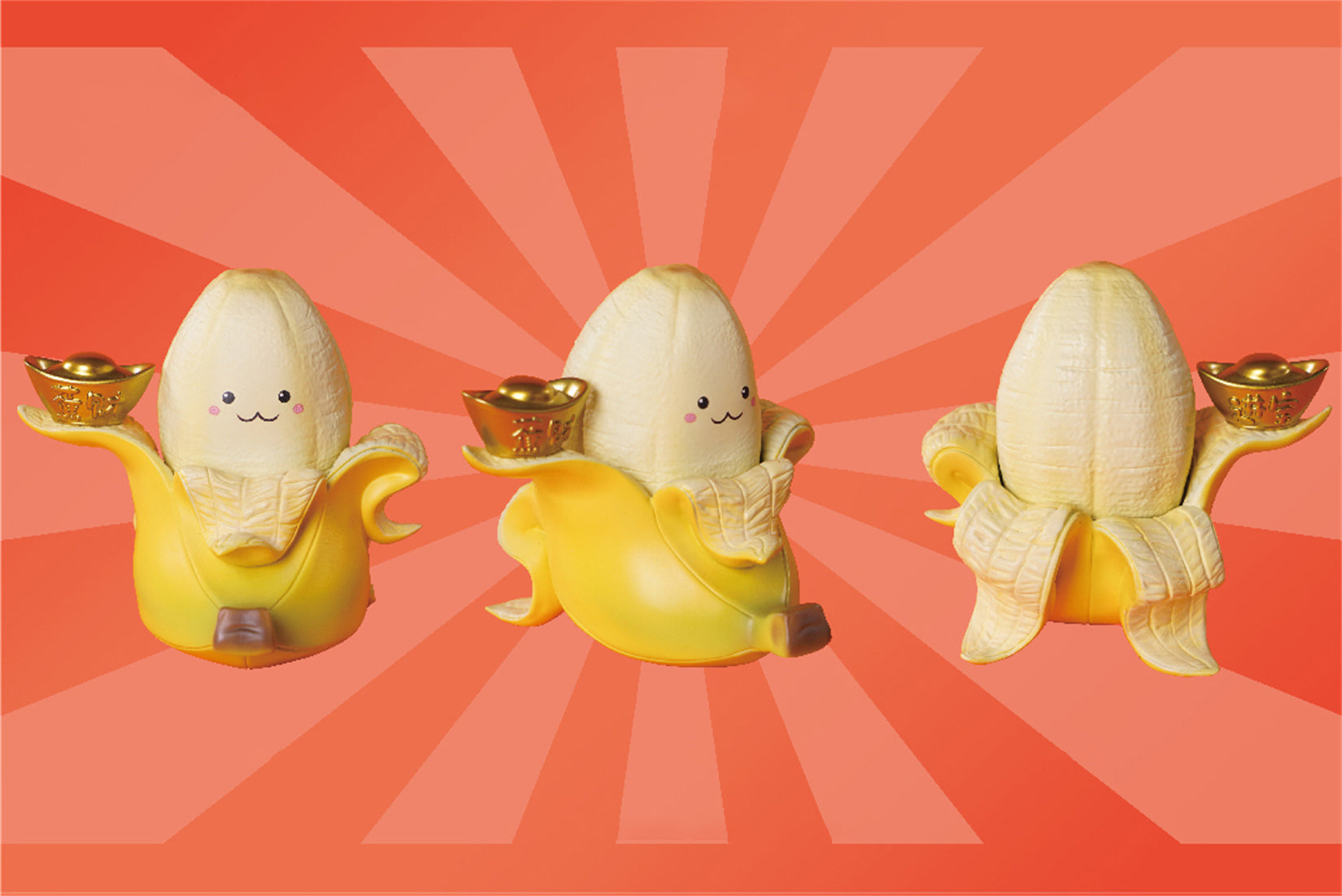 Fortune Bananas Figure Resin Model