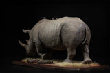 De CLAY Studio White rhinoceros Model