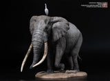 De CLAY Studio African Bush Elephant Scene Statue