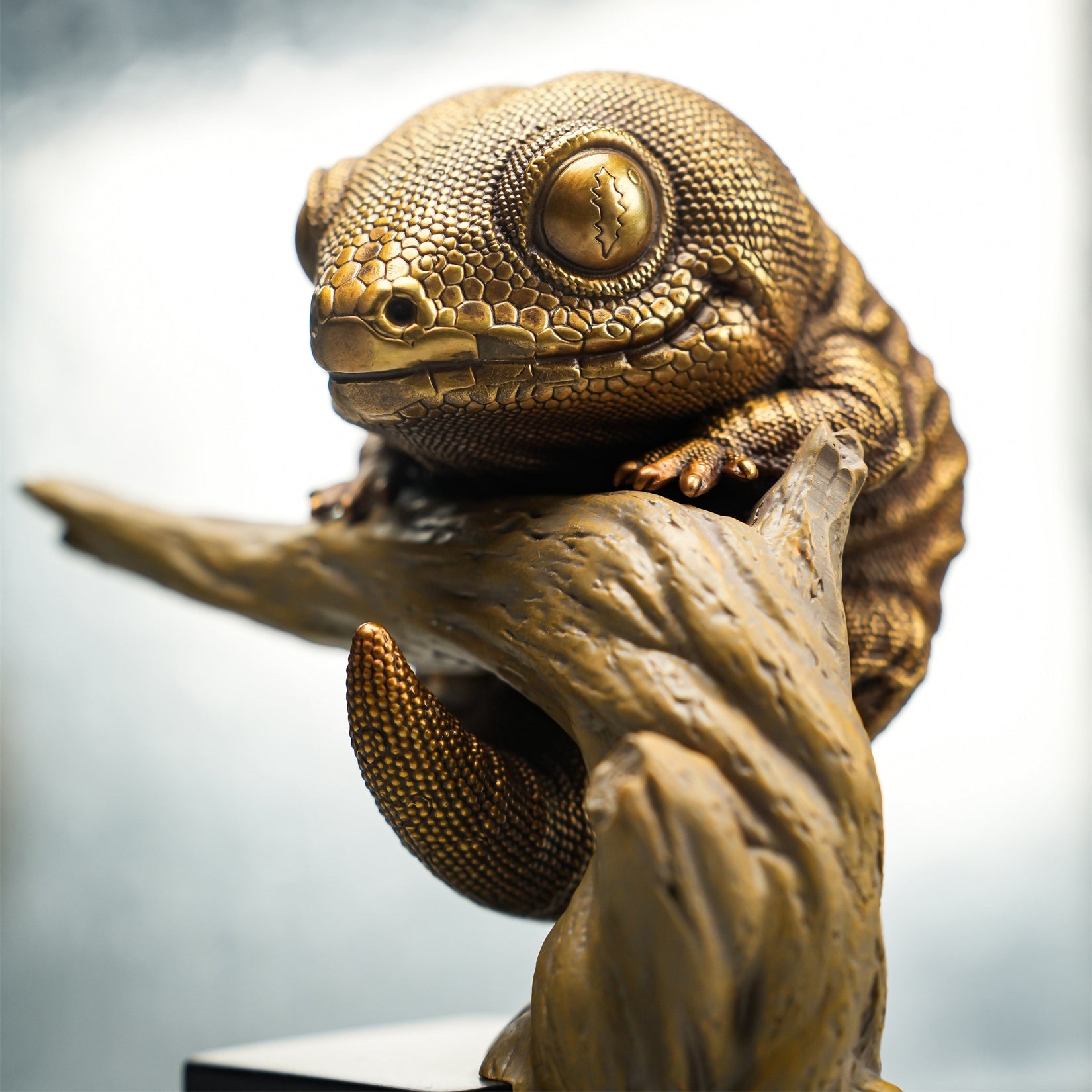 BOWUZHI Studio Bronze Gecko Figurines