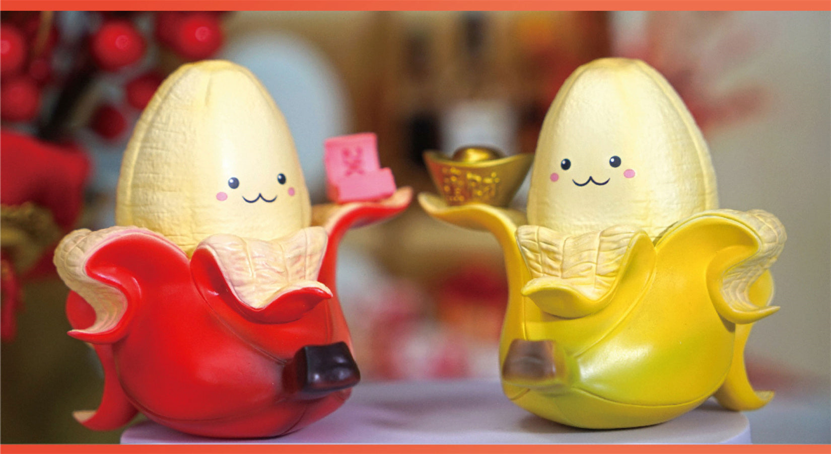 Fortune Bananas Figure Resin Model