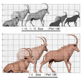 DAFEI Sable Antelope Model