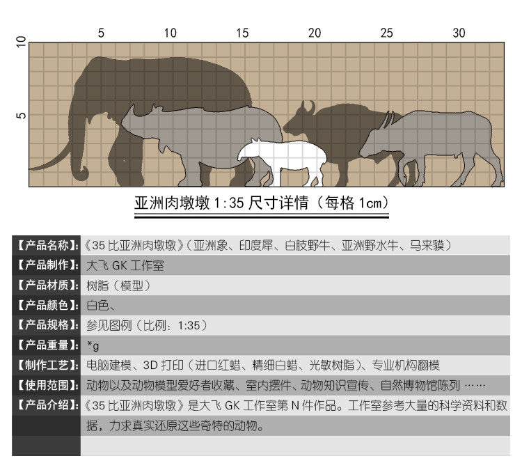 DAFEI Hippopotamus amphibius Modell 