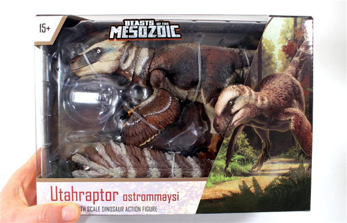Beasts of the Mesozoic Utahraptor ostrommaysi Brown 1/18th scale action figure