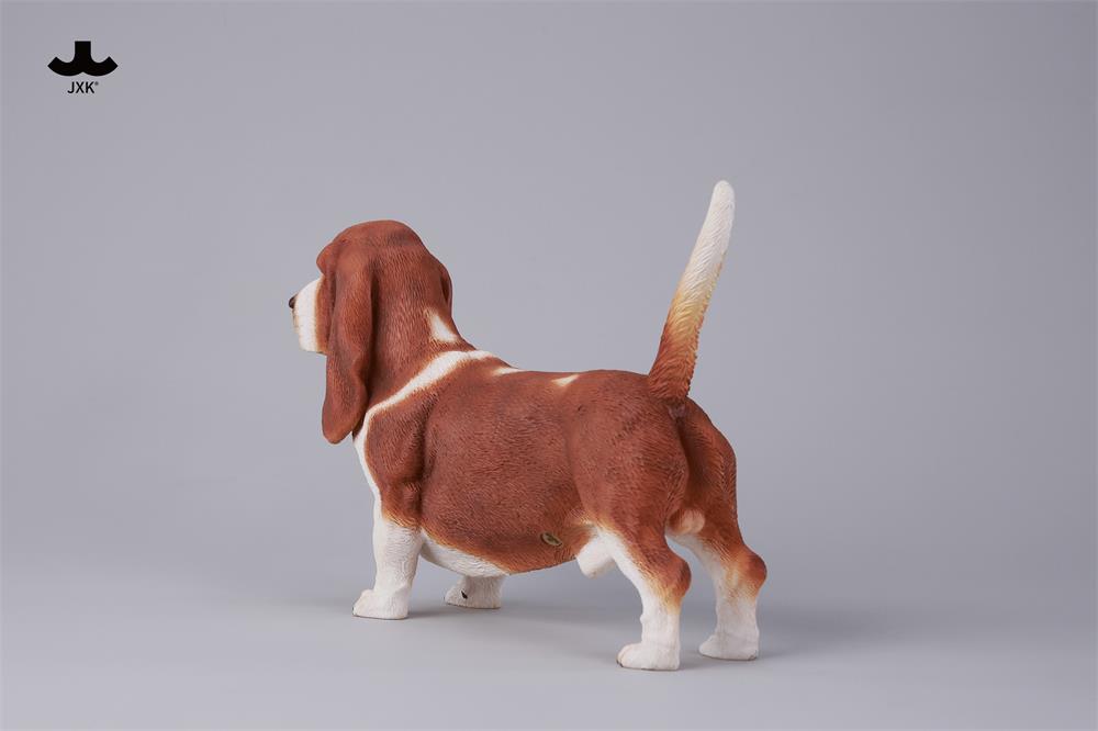 JXK Basset Hound Dog Model Animal Figure