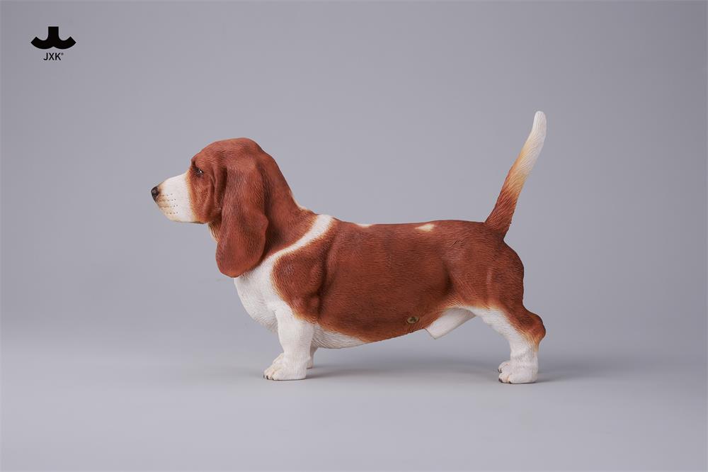 JXK Basset Hound Dog Model Animal Figure