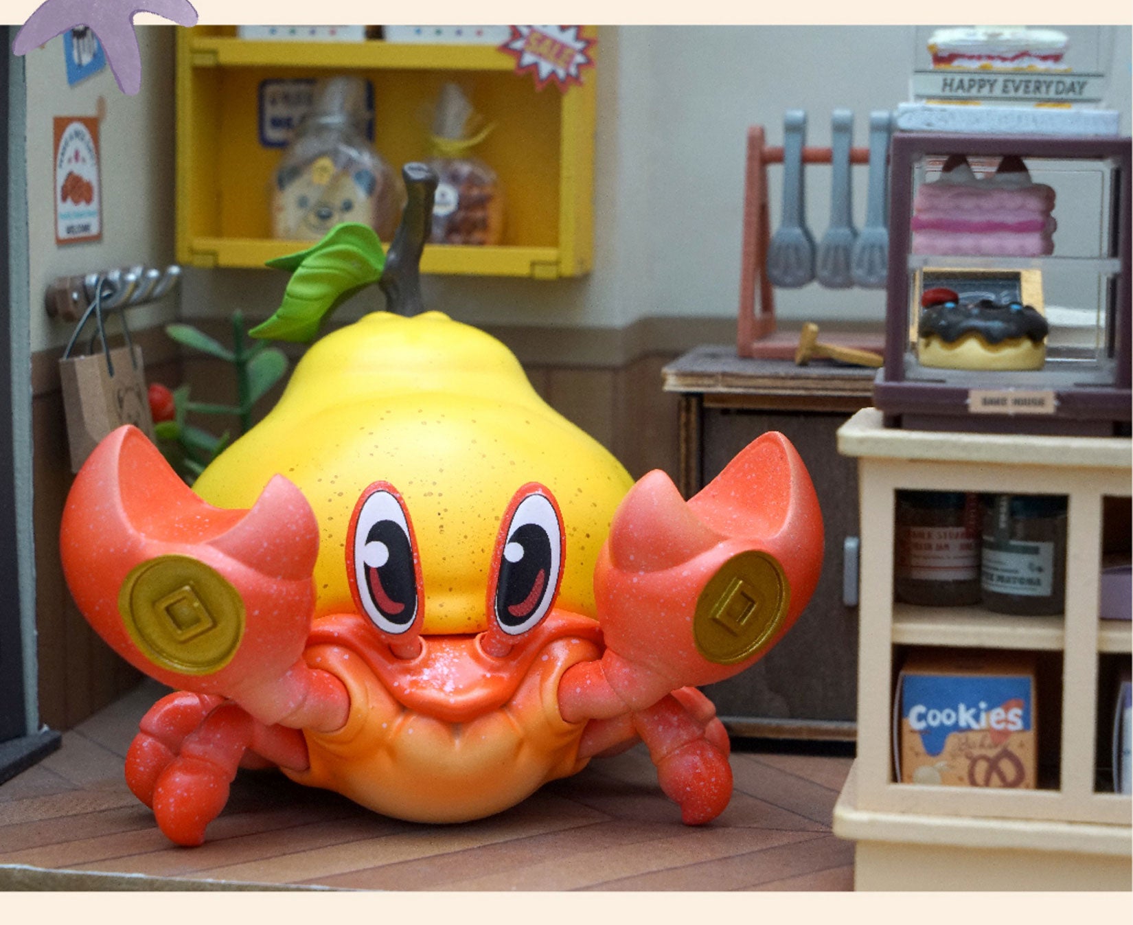 Einsiedlerkrebs Birnenmodell Kreative Figur 