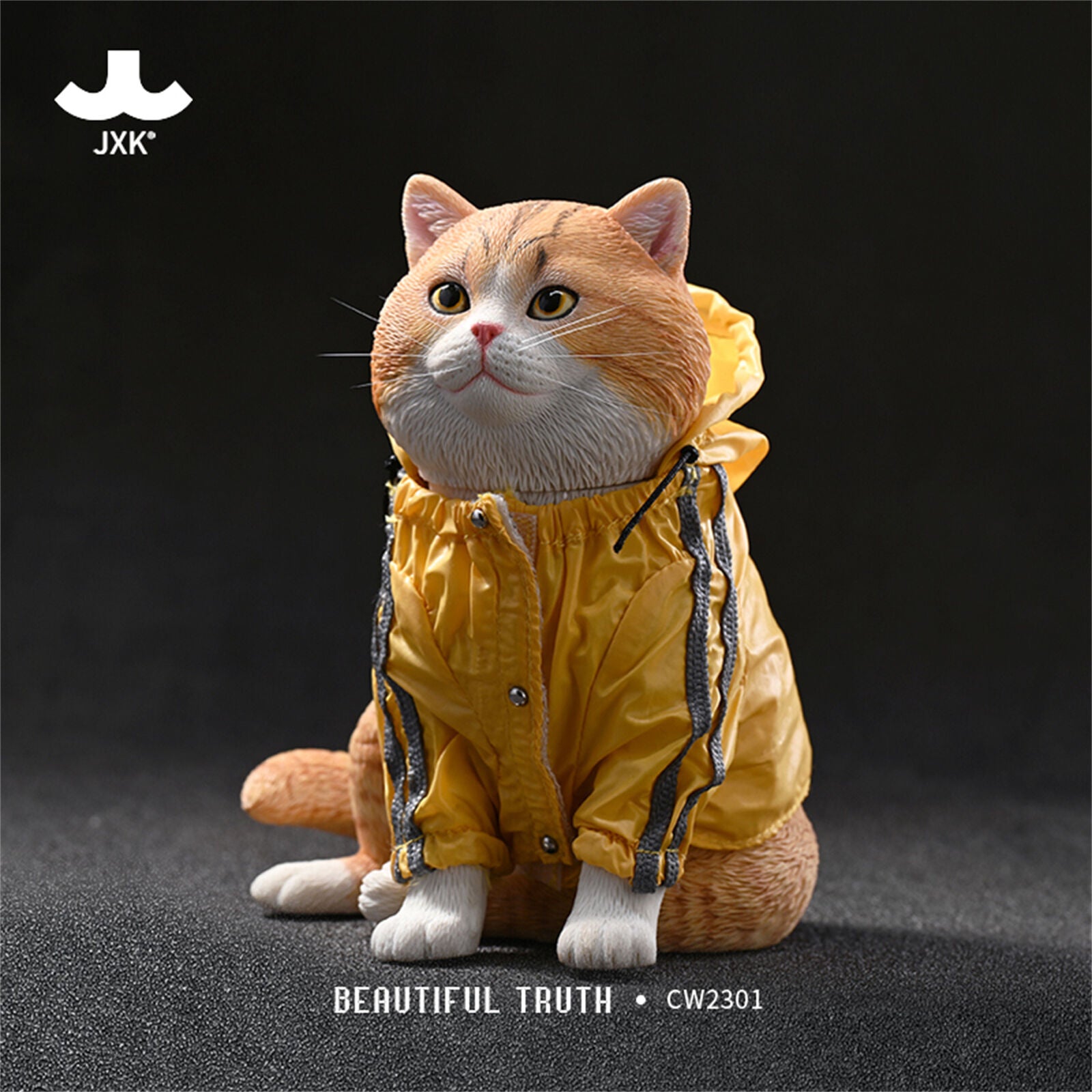 JXK 1/4 Sitting Position Shorthair Cat Model