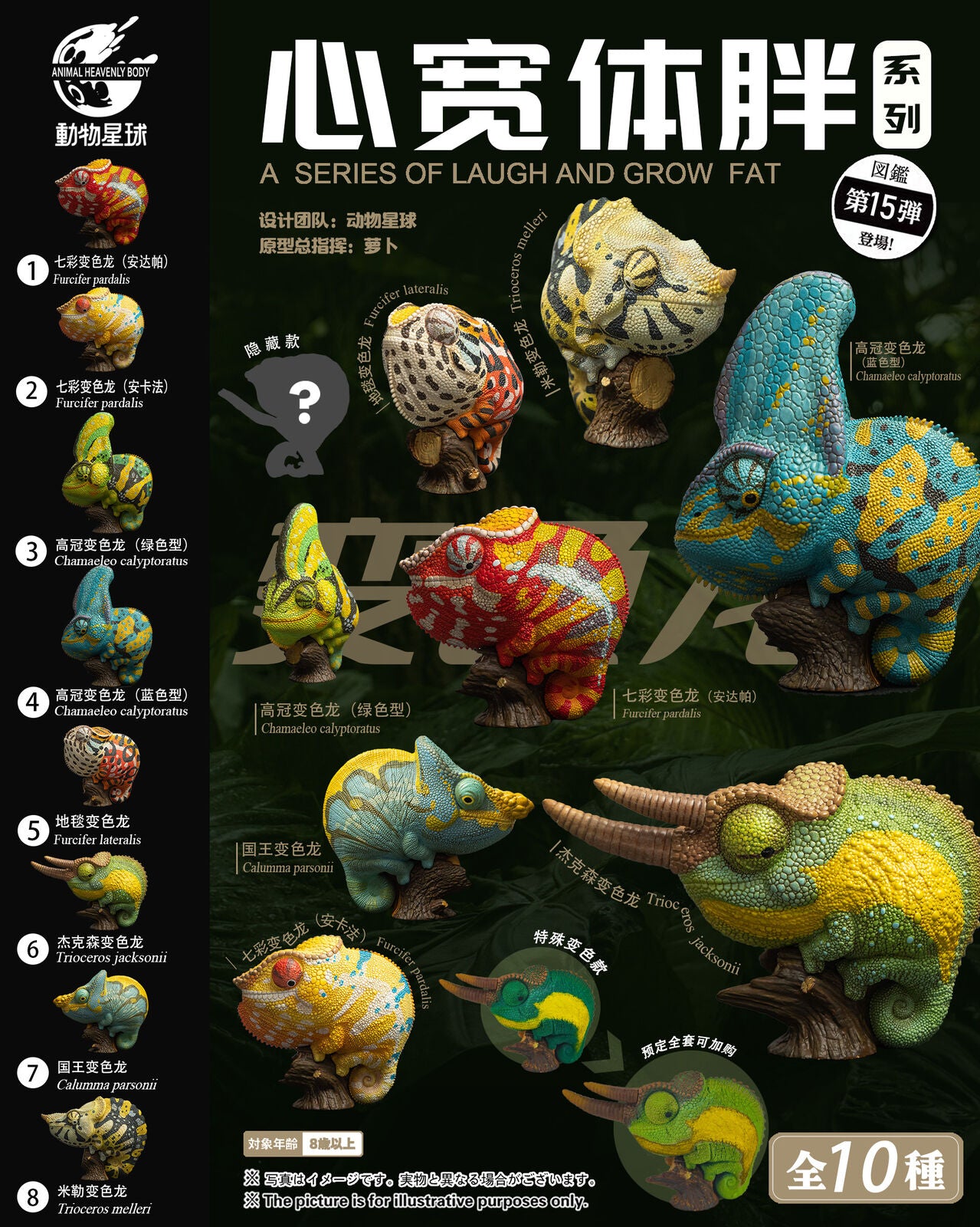 Animal Planet 15 Chamaeleonidae Blind Box Model