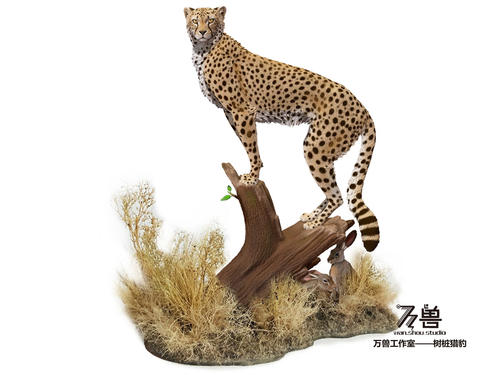 WANSHOU Hunting Leopard Scene Statue – Lana Time Shop