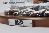 K&P An Arctic Appointment Polar Bear Penguins Scene Statue