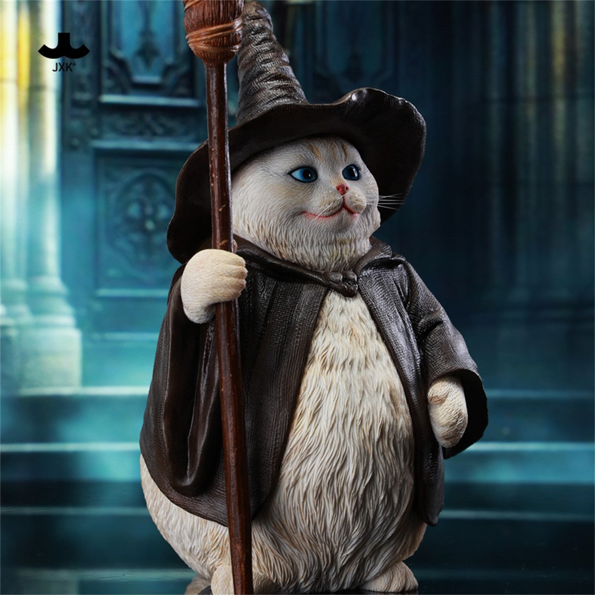 JXK 1/6 Magician Wizard Cat Figure