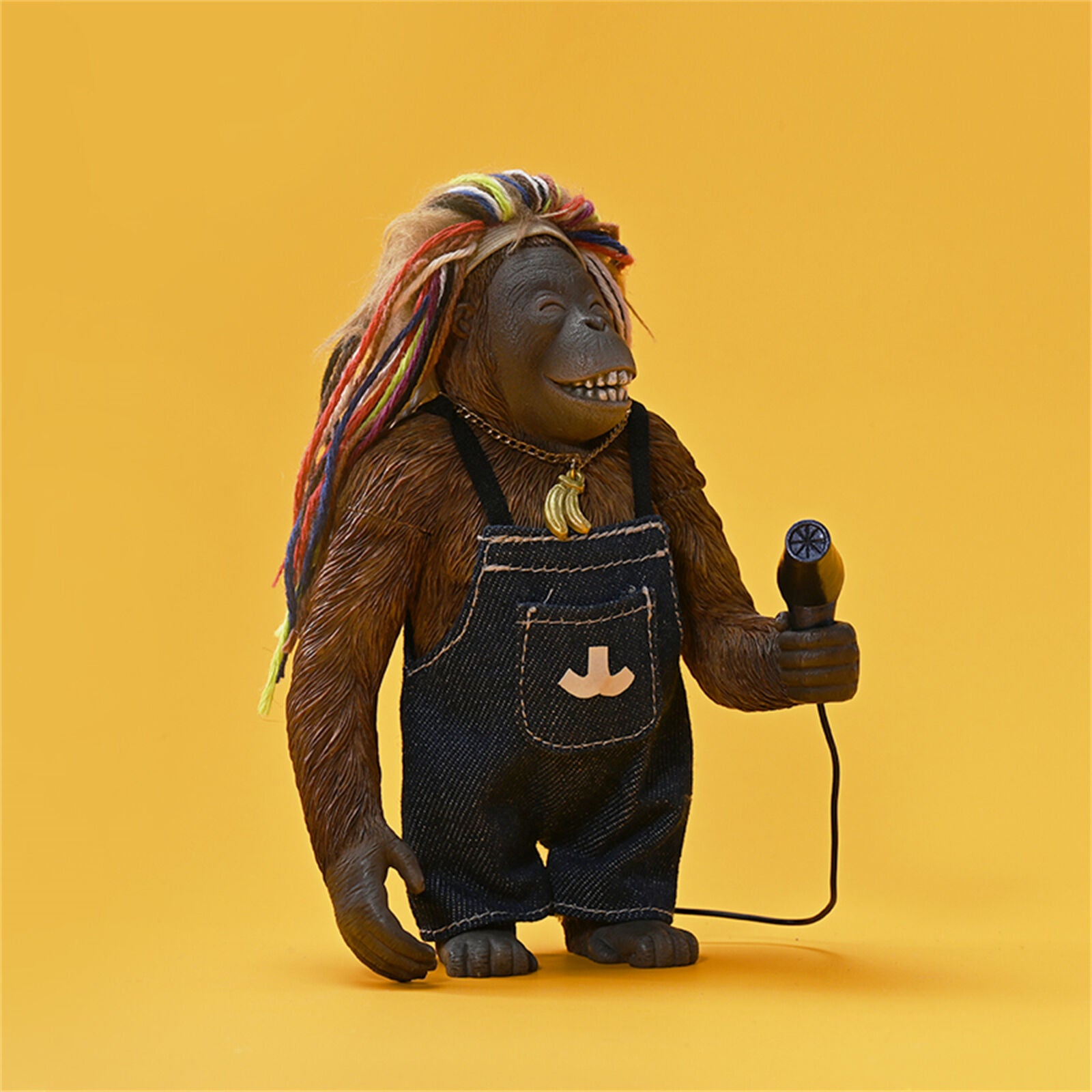 MONKEY Little Wind Up Monkey Shoe Shiner Toy with Original Box Tin