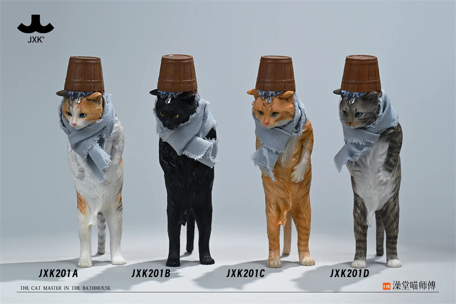 JXK 1/6 The Cat Master In The Bathhouse Model