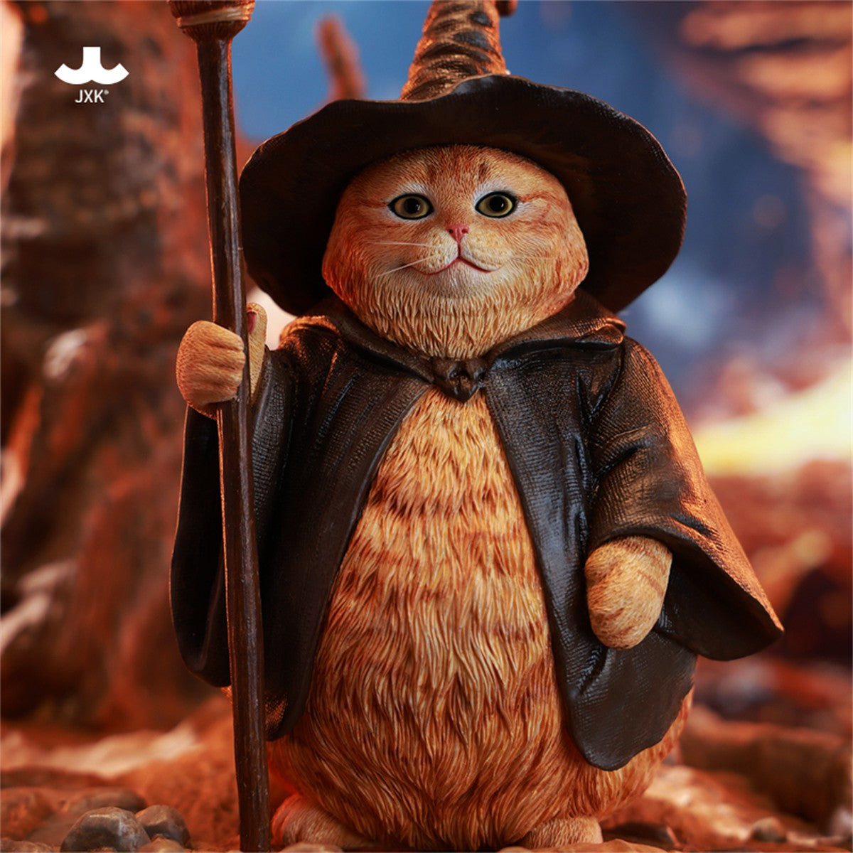 JXK 1/6 Magician Wizard Cat Figure