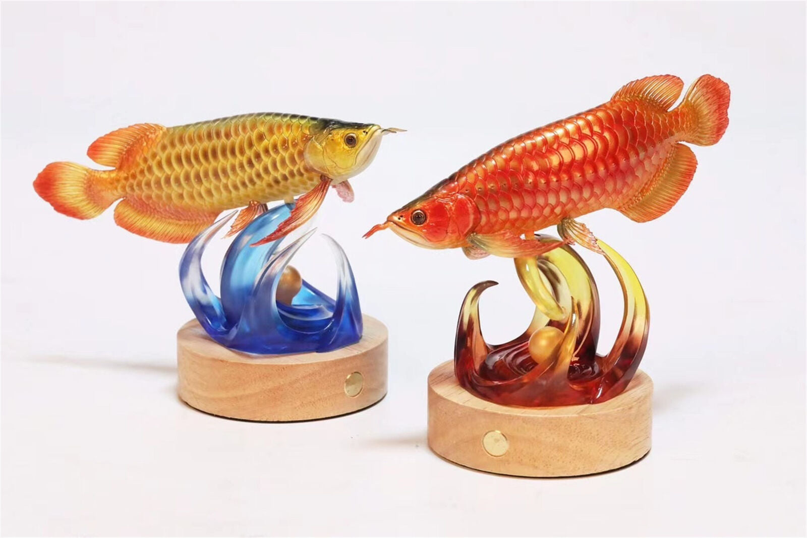Goldfish Gold Arowana Model