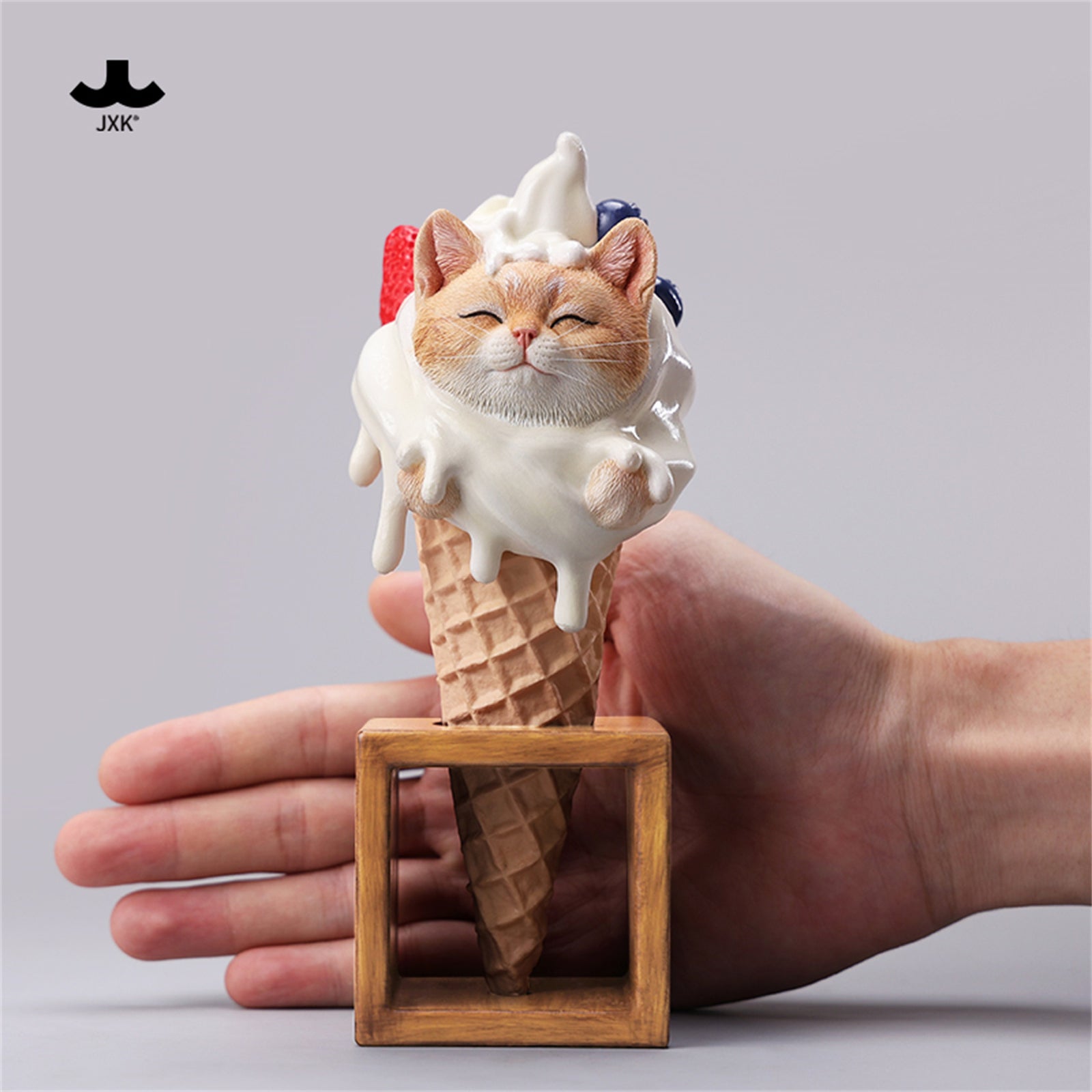 JXK Ice-cream Cone Cat Figure