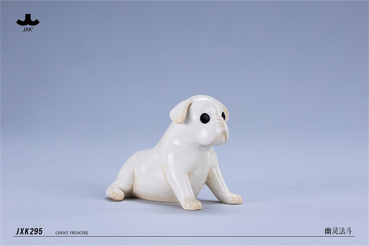 JXK 1/6 Scale Ghost Frenchie French Bulldog Figure