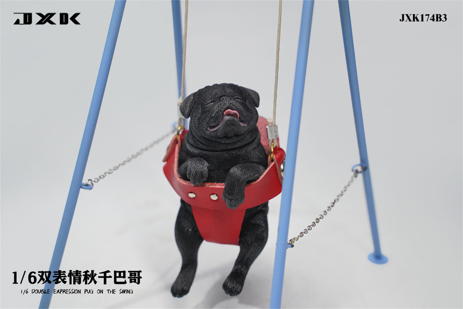 JXK 1/6 Pug on the Swing Model – Lana Time Shop