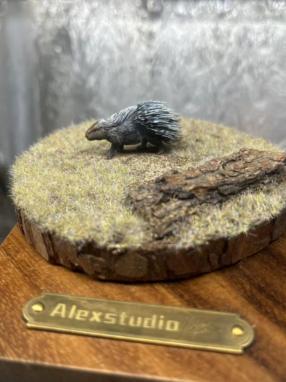 Alex Studio Old World Porcupine Painted Model