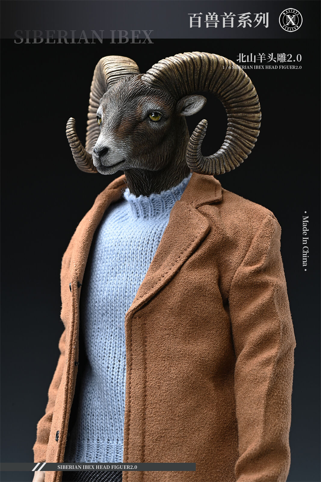 Mostoys 1/6 Siberian Ibex Head 2.0 Figure