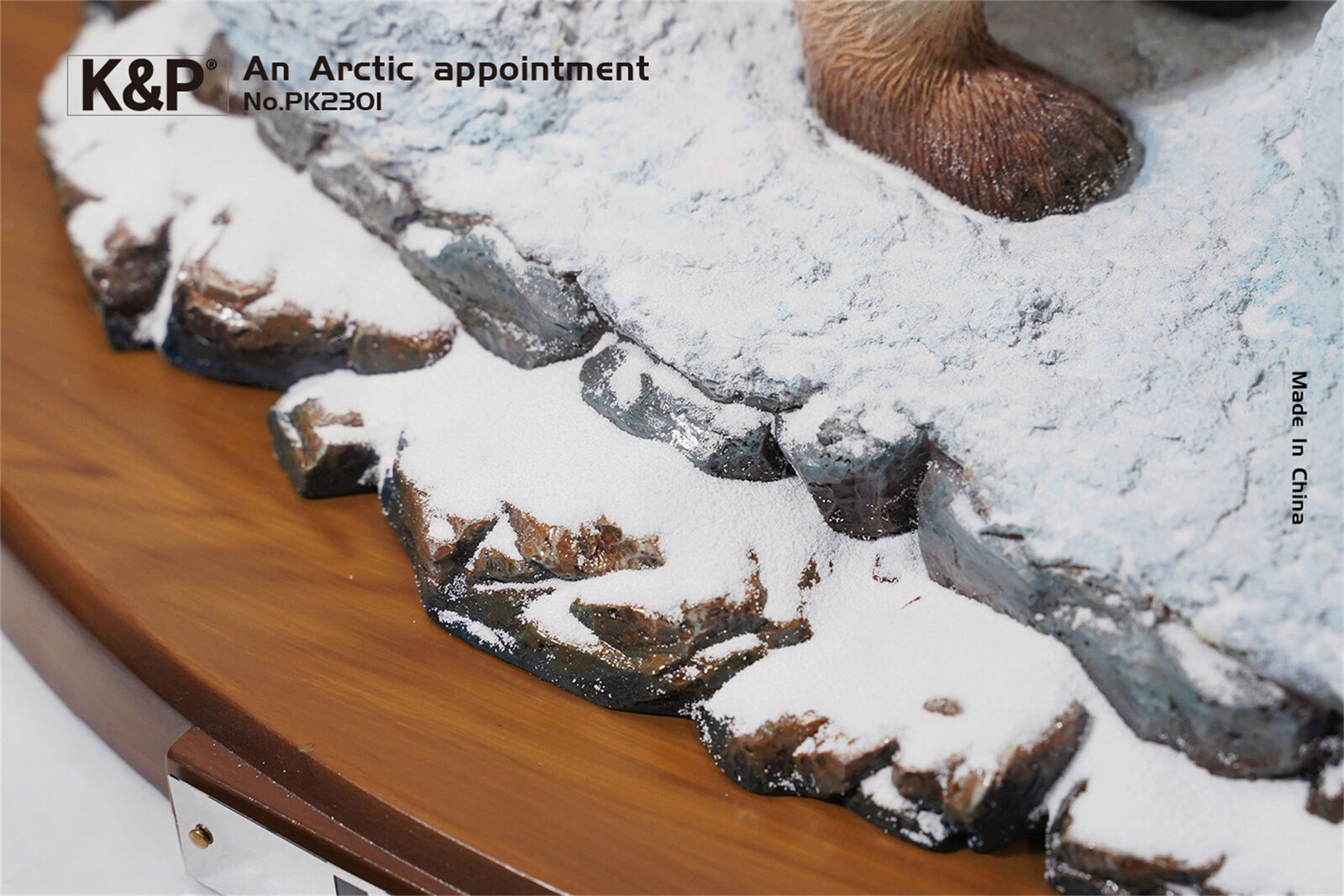 K&P An Arctic Appointment Polar Bear Penguins Scene Statue