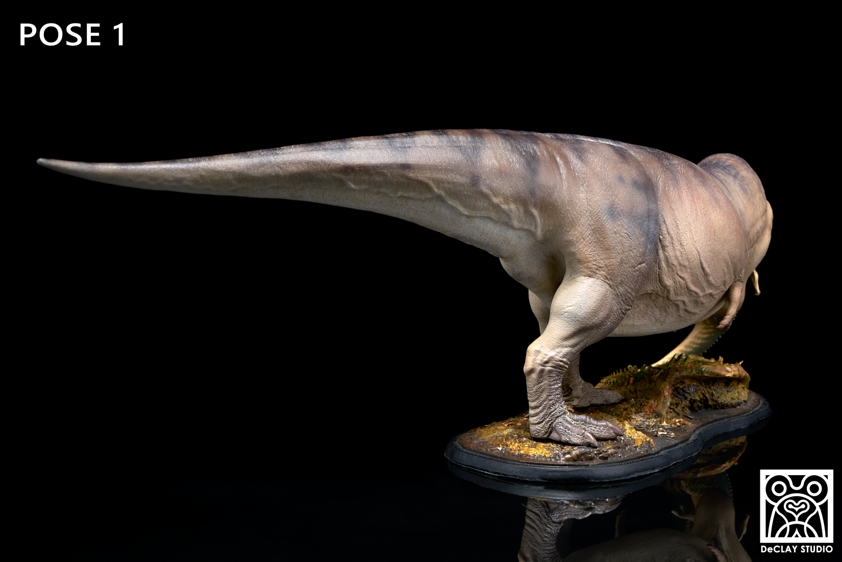 De CLAY Studio T. rex and Edmontosaurus Model