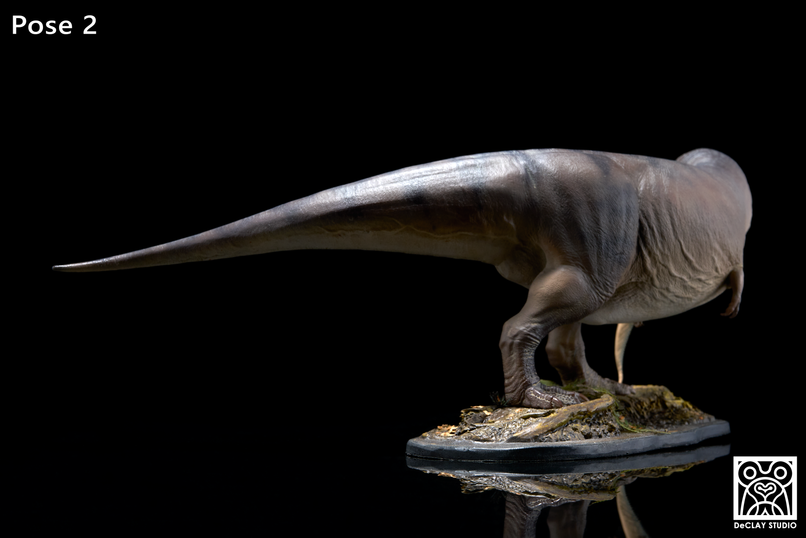 De CLAY Studio T. rex and Edmontosaurus Model