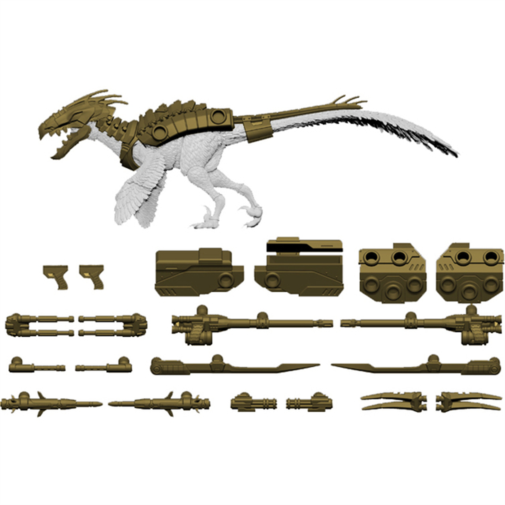 Beasts of the Mesozoic Gunrunner modular armor unit- (Deinonychus)