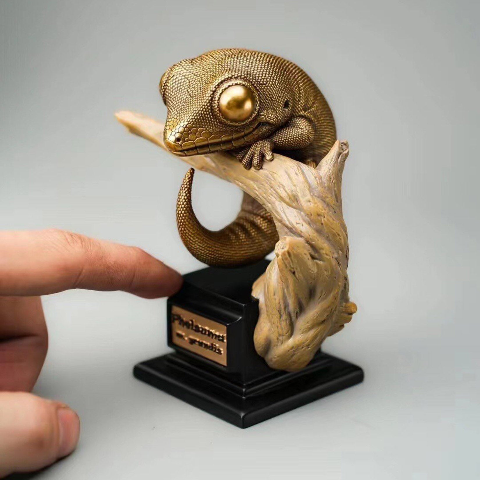 BOWUZHI Studio Bronze Geckos Model