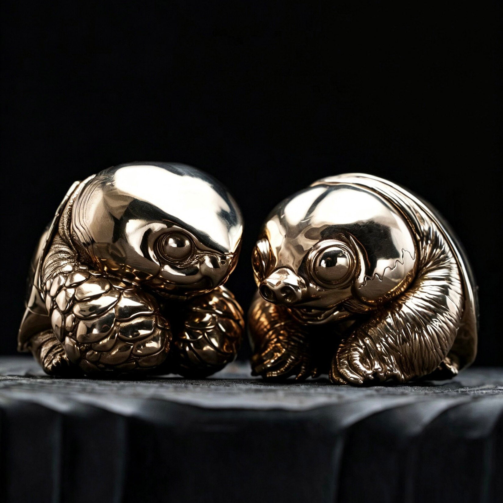 BOWUZHI Studio Bronze Turtle Series Model